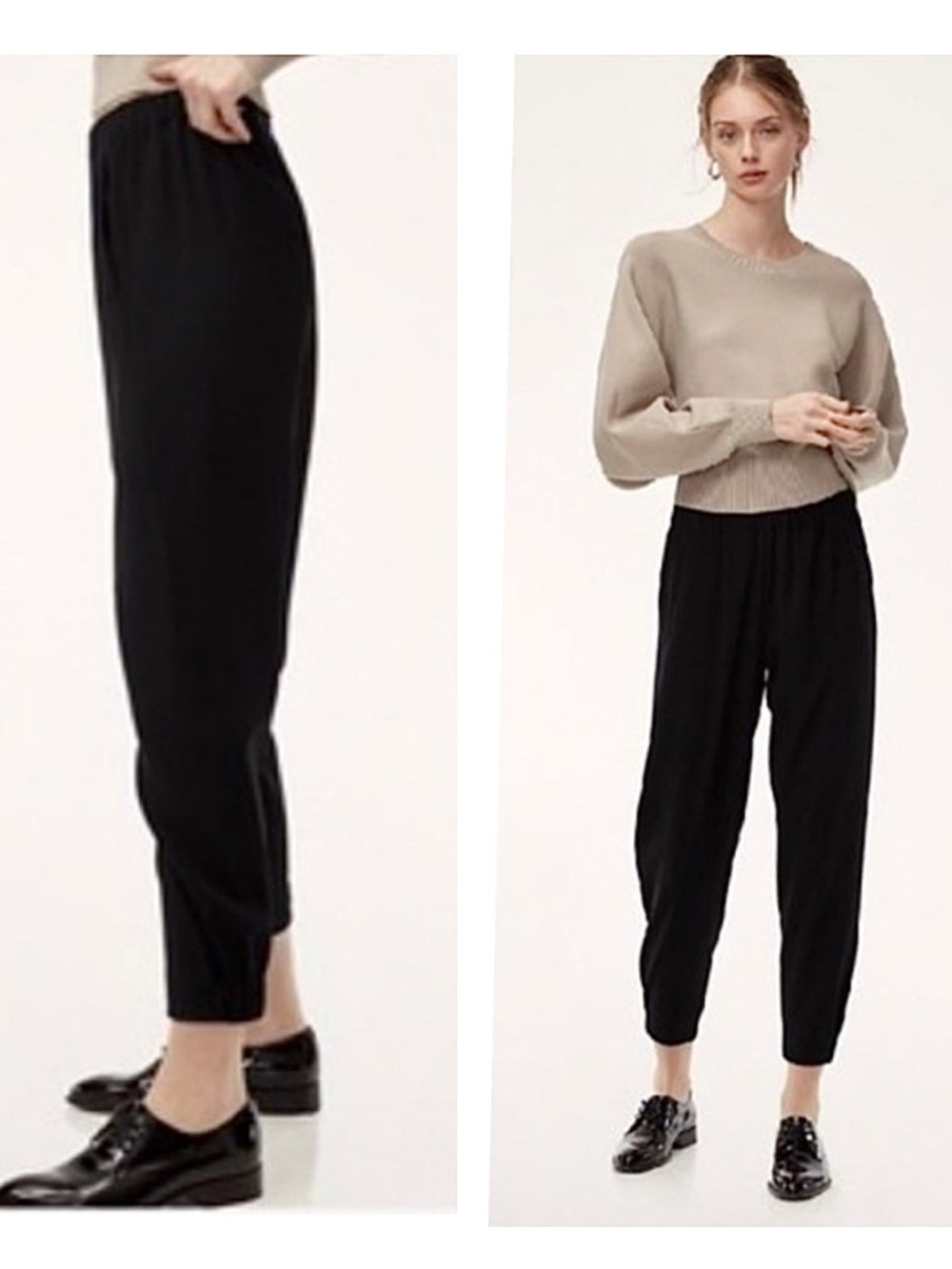 Aritzia Babaton Dexter Pull On Jogger Pants Black Small